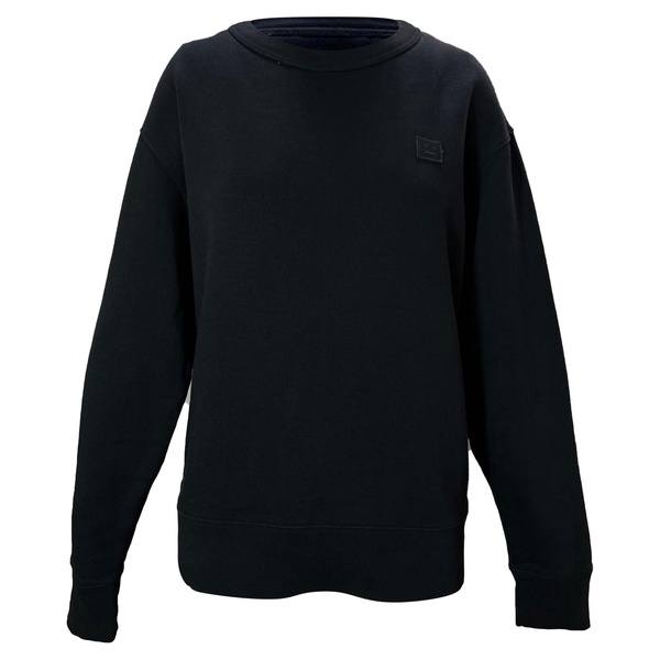 logo-appliqué sweatshirt in black cotton