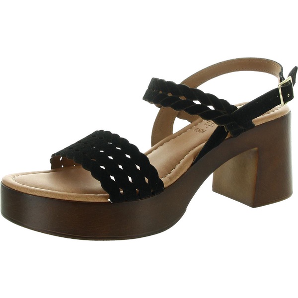 jud-italy womens cut-out suede slingback sandals