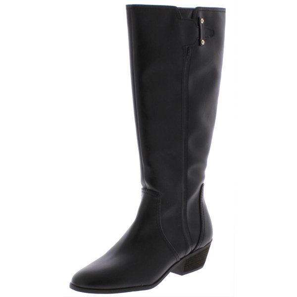 brillance womens faux leather tall knee-high boots