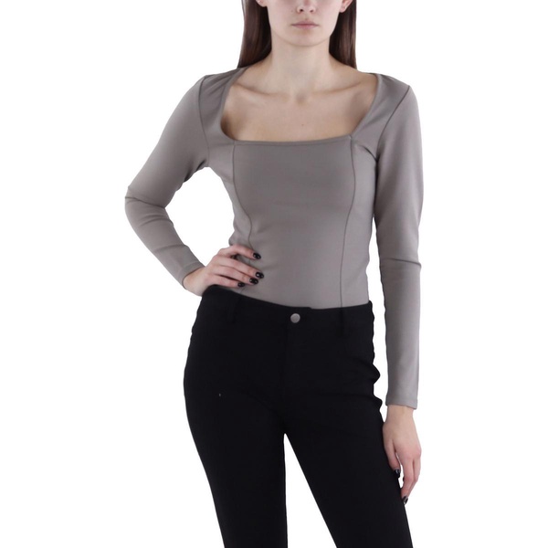 womens square neck thong bodysuit