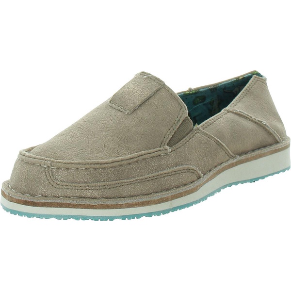 citrine womens faux leather slip-on loafers