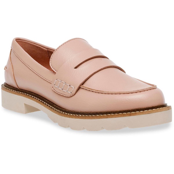 emmy womens padded insole manmade loafers