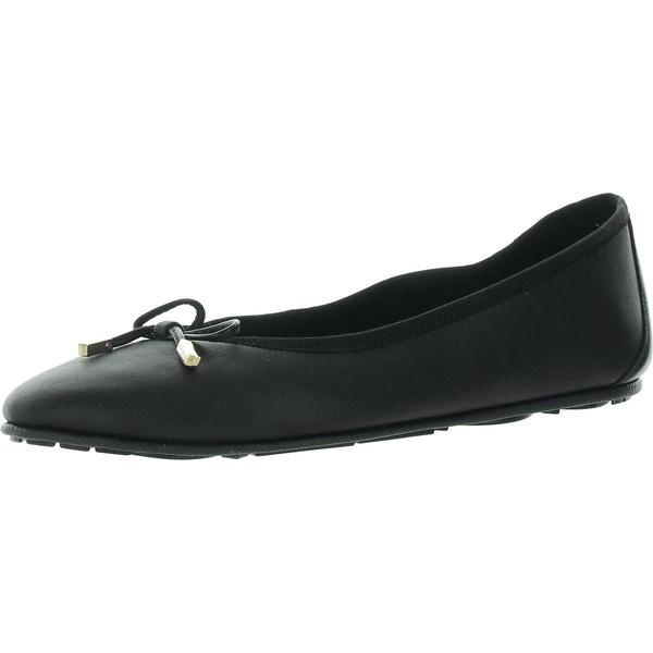 pia womens bow leather ballet flats