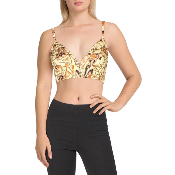 lana womens linen cropped bralette