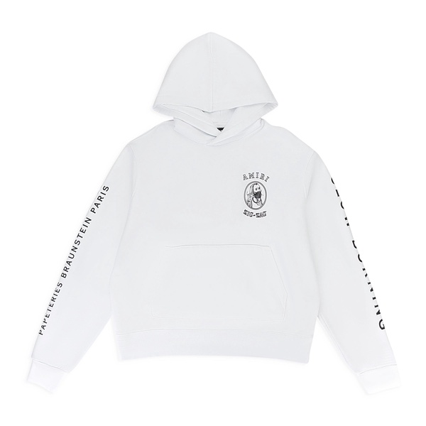 x zig zag white hoodie