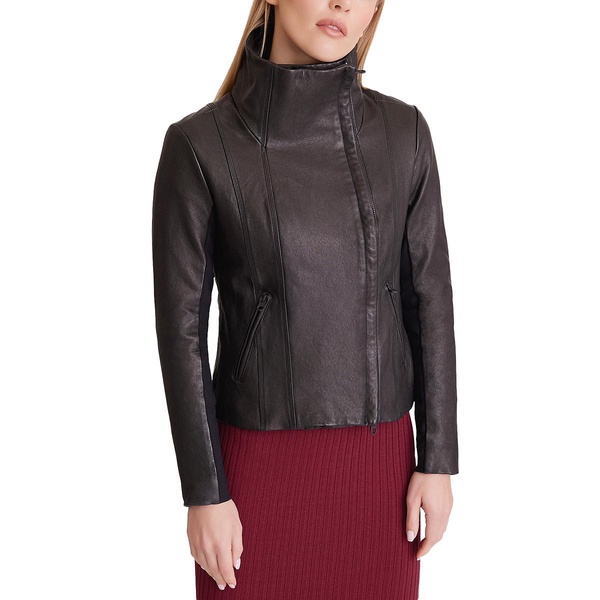 womens faux leather heavy motorcycle jacket