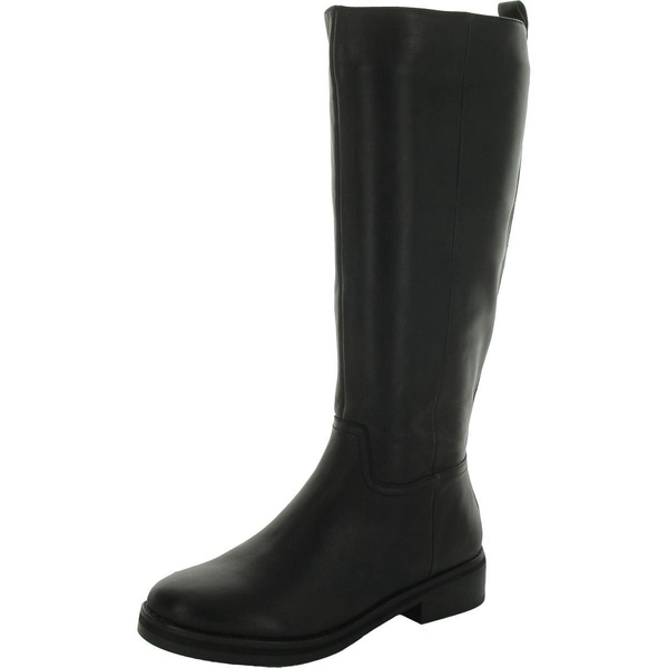 womens zipper pull on knee-high boots