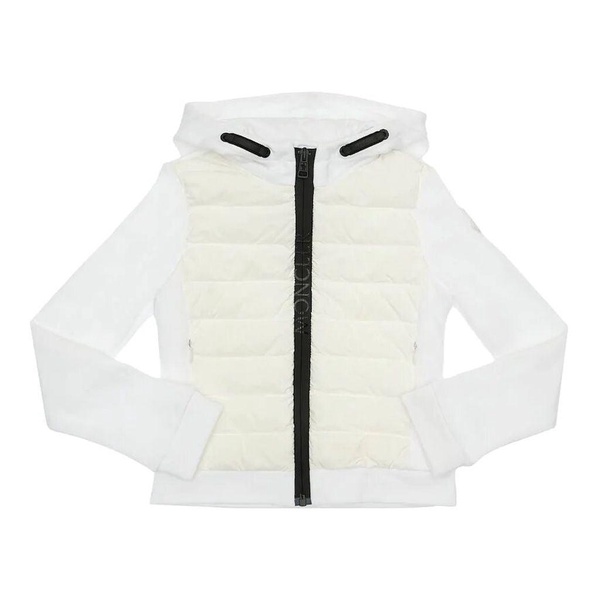white & black sweatshirt