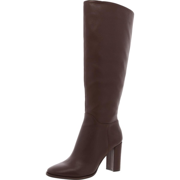 lowell womens leather zipper knee-high boots