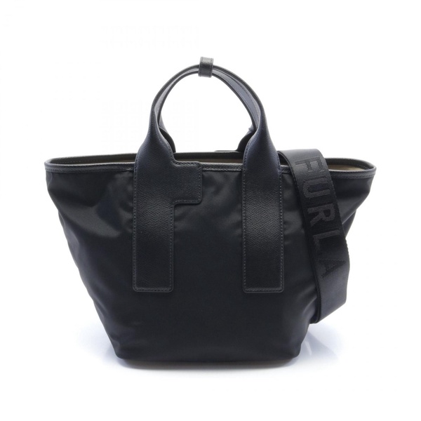 leather nylon canvas handbag