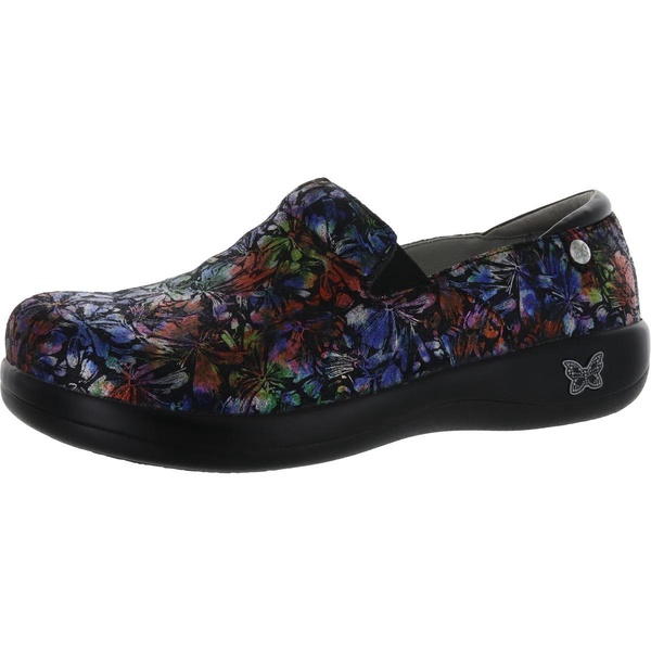 keli womens leather slip on clogs