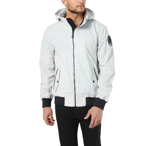 Men's Halcyon - 28"Men's Bomber Rain Jacket with Removable Hood