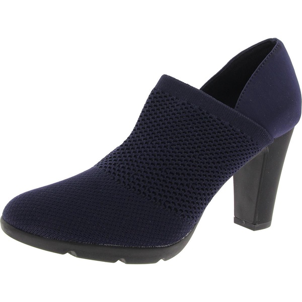 xenom womens stretch satin loafer heels
