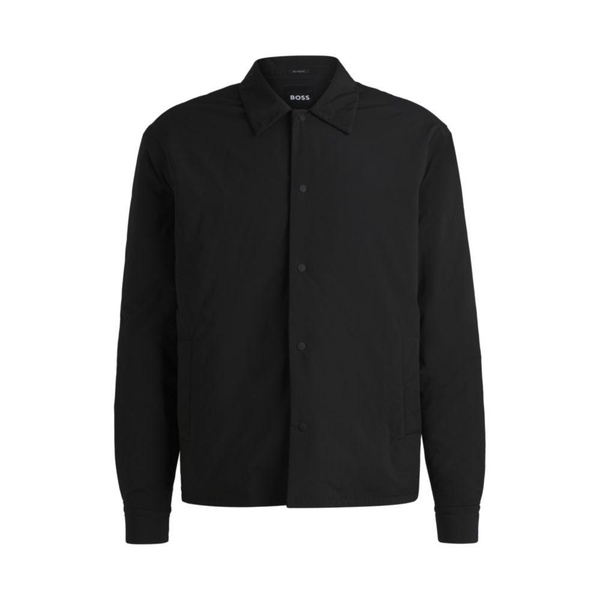 relaxed-fit overshirt with lightweight padding