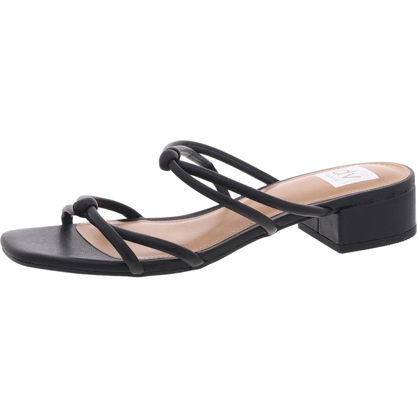 wylla womens strappy faux leather block heel