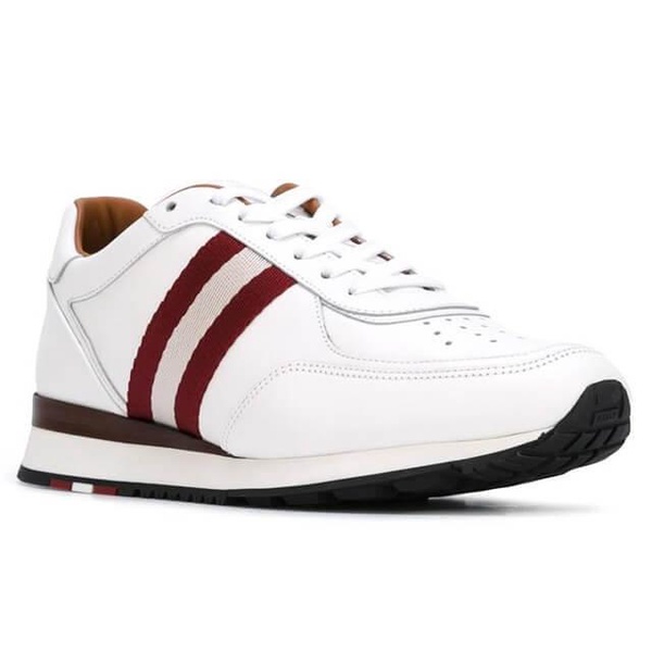 aston men's 6205287 white leather sneakers