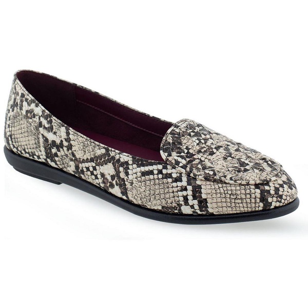 brielle womens faux leather slip on loafers