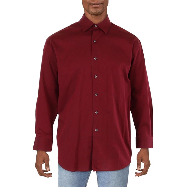 bedford mens regular fit officewear button-down shirt