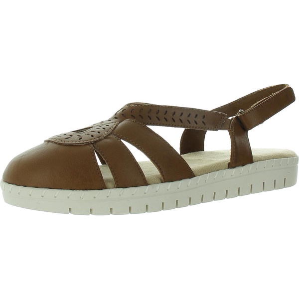 womens textured man made ankle strap