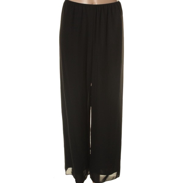 petites womens lined chiffon dress pants