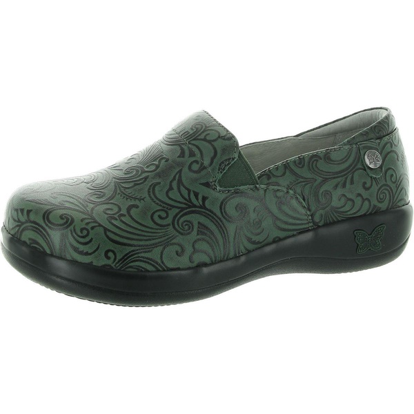 keli womens slip resistant leather clogs