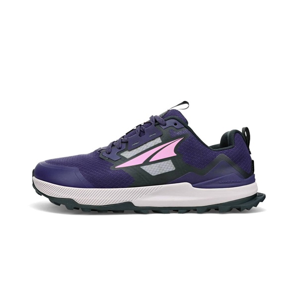 women's lone peak 7 trail running shoes in dark purple