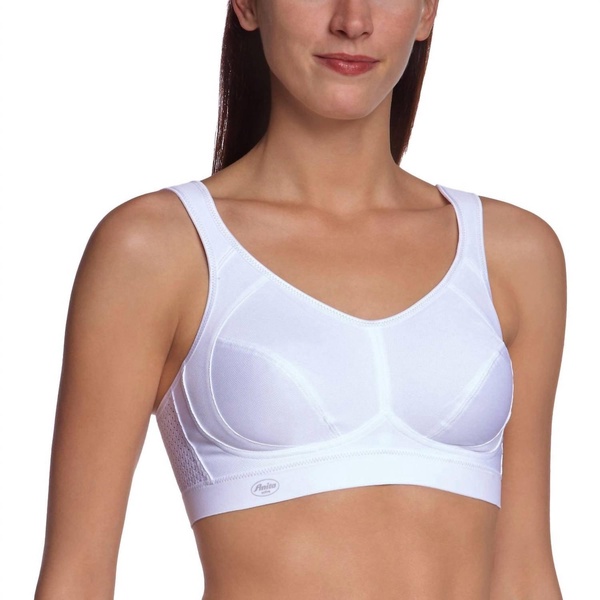 maximum control extreme control sports bra in white