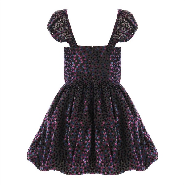clydette guipure minidress in black
