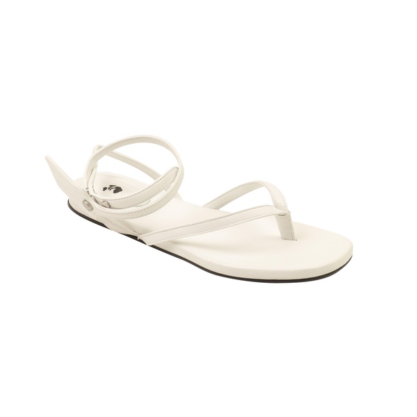 off-white c/o virgil abloh zip tie flat sandal - white