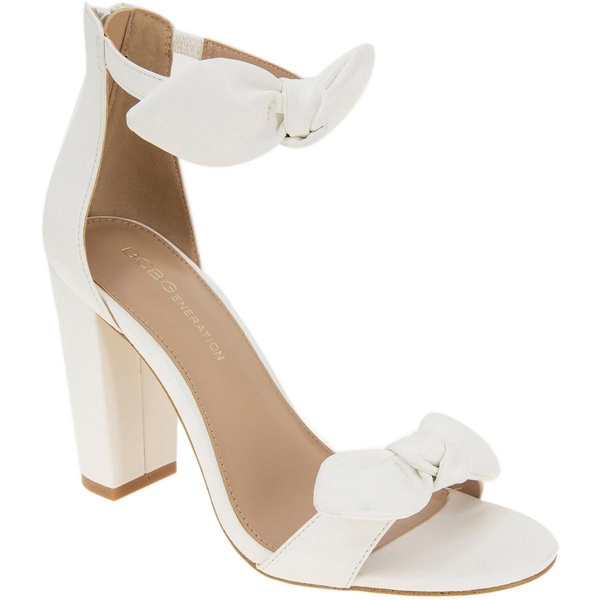 gn229610 womens block heel faux leather ankle strap