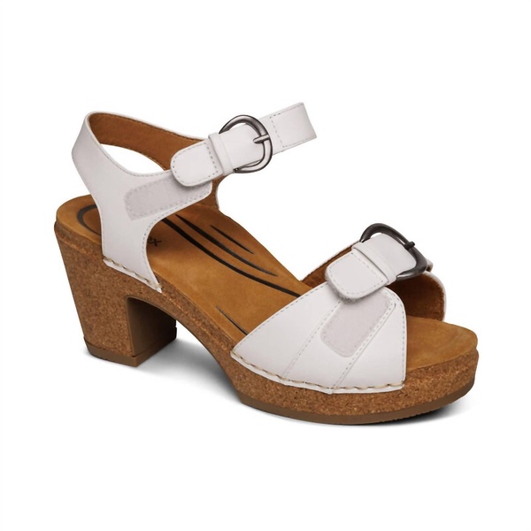 women tory sandal in white