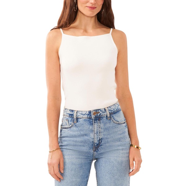 womens square neck layering tank top sweater