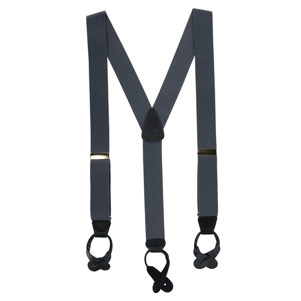 men's elastic button end suspenders