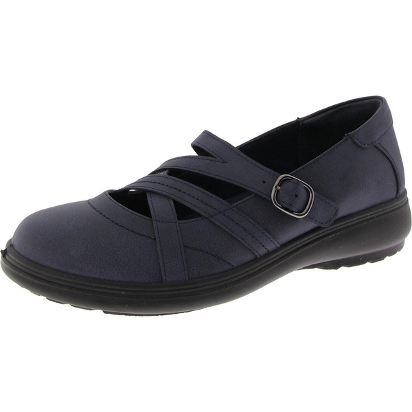womens faux leaher slip on mary janes