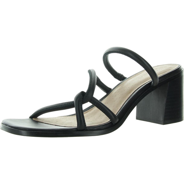tayla womens leather square toe block heel