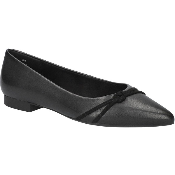 rhea womens solid faux leather flat shoes