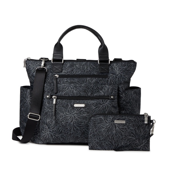 women's 3-in-1 convertible tote backpack with rfid wristlet
