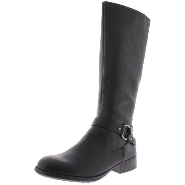 felicity womens faux leather knee-high boots
