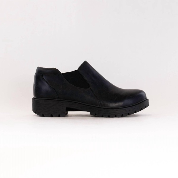 women's ramona leather ankle boots in oiled black