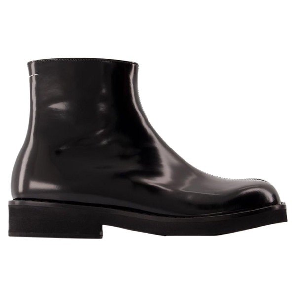 ankle boots -  - leather - black