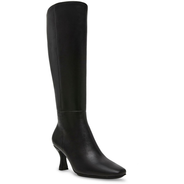 perfection womens zipper leather knee-high boots