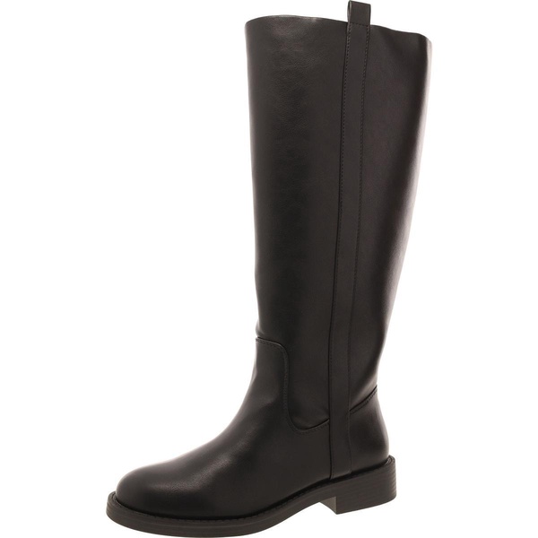 pennie womens faux leather riding knee-high boots