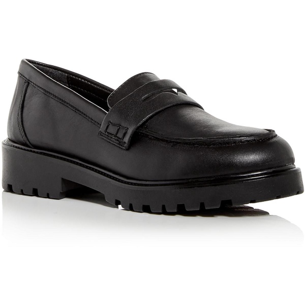 derby womens leather lug sole loafer heels