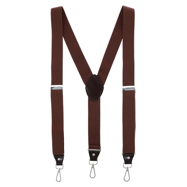 men's 1.375 inch wide suspender with drop tab swivel hook ends