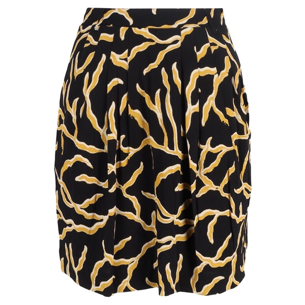clemy printed mini skirt in black viscose
