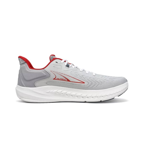 men's torin 7 running shoes in gray /red