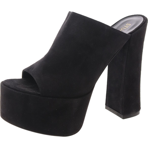 womens faux suede mules