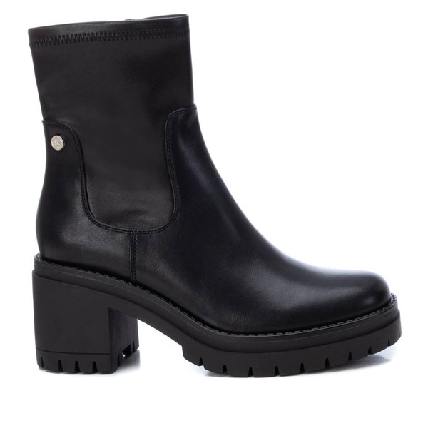 women's ankle booties with side zipper and elastic shaft
