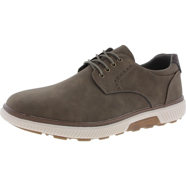 anson mens faux leather lace-up oxfords