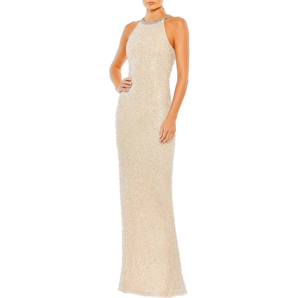 womens embellished halter evening dress